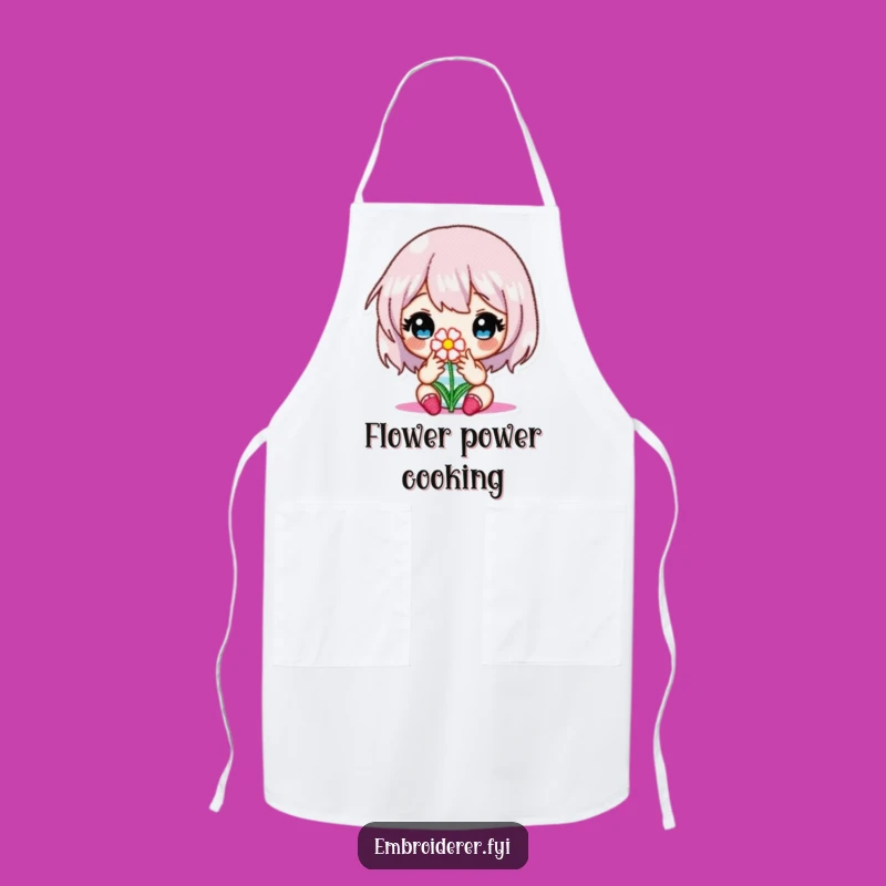 Funny Focused Embroiderer Apron: Keep Clean with Crafty Precision!