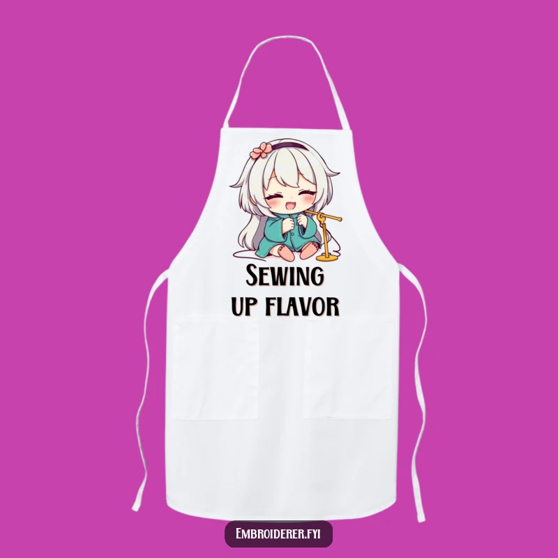 Funny Apron: Winking Master Stitcher, Hilarious Cooking and Crafting Gift