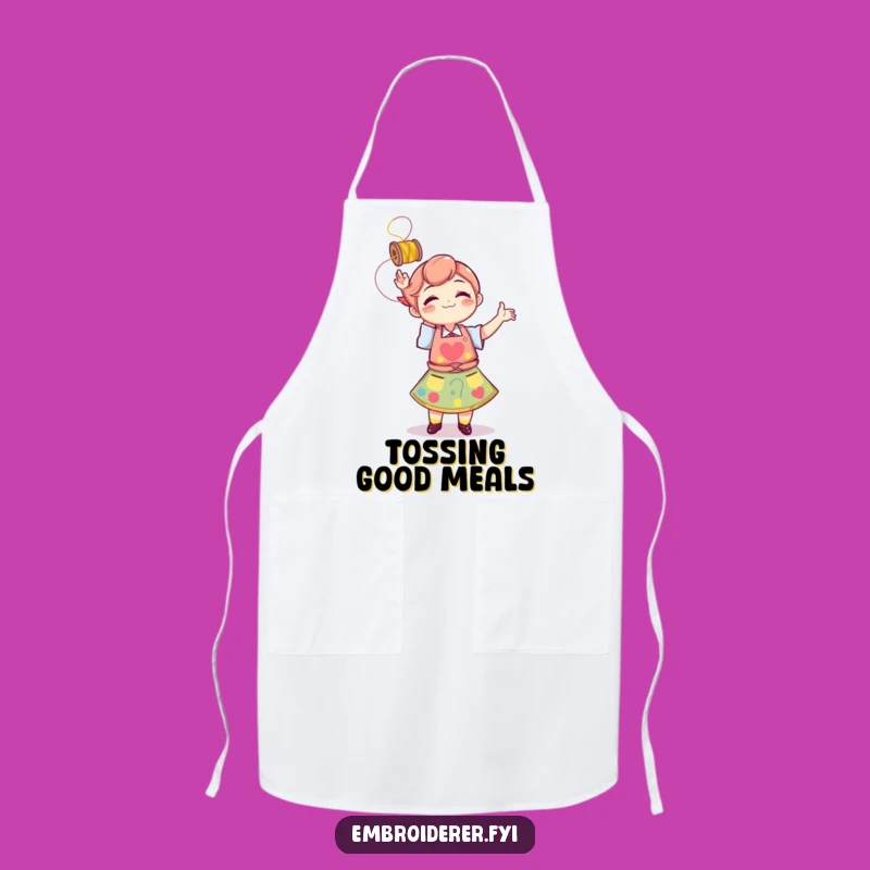 Funny Thread Tosser Apron - Playful Sewing Essential