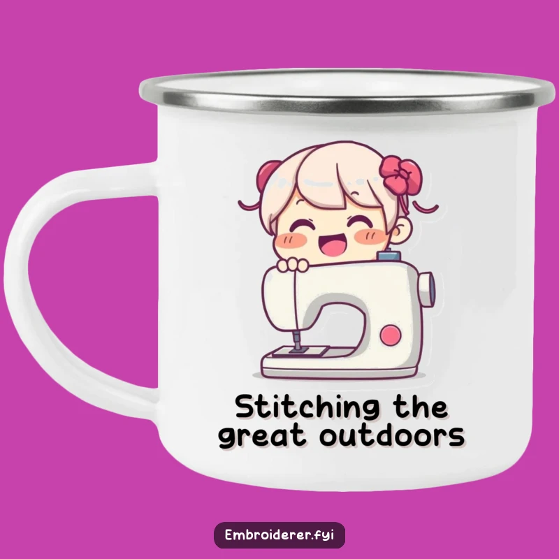 Funny Camping Mug: Happy Sewer's Brew, Perfect Funny Gift for Campers