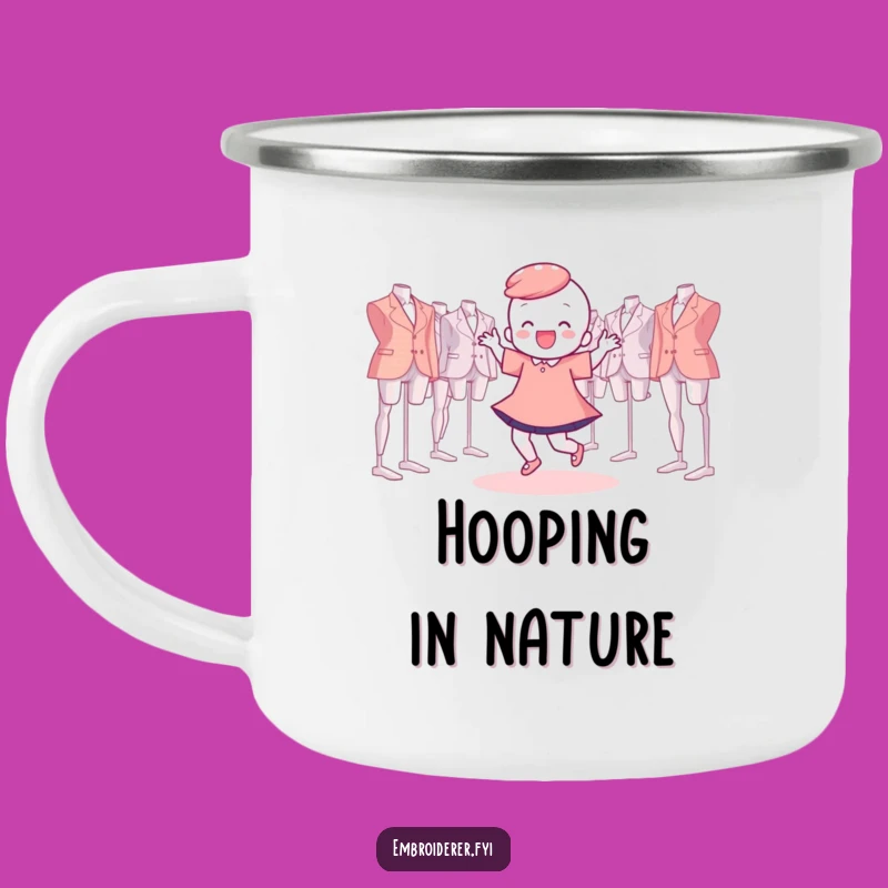 Funny Camping Mug: Hoop Dance Brew, Hilarious Companion for Crafty Campers
