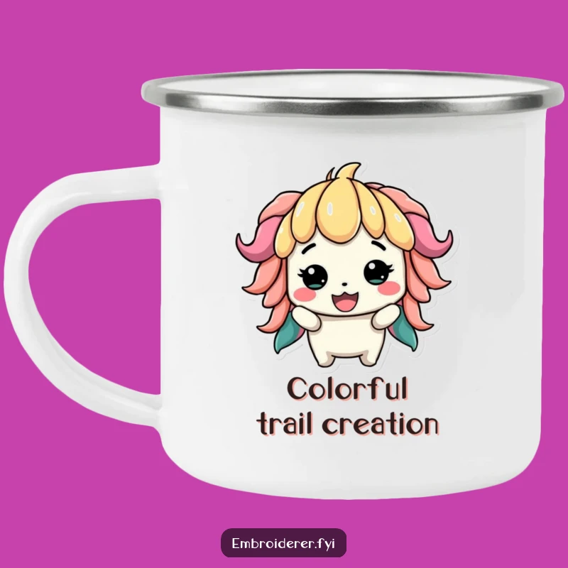 Funny Lopsided Creation Camping Mug: Proud Crafter for Outdoor Art