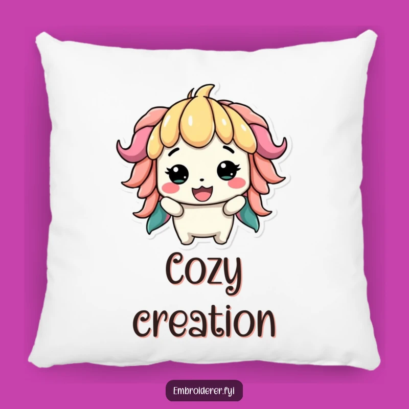 Funny Lopsided Creation Pillow: Cozy Crafter Cushion for Comfort