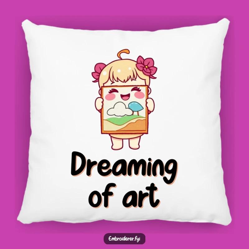 Funny Joyful Artist Pillow: Cozy Up with Creative Pride!
