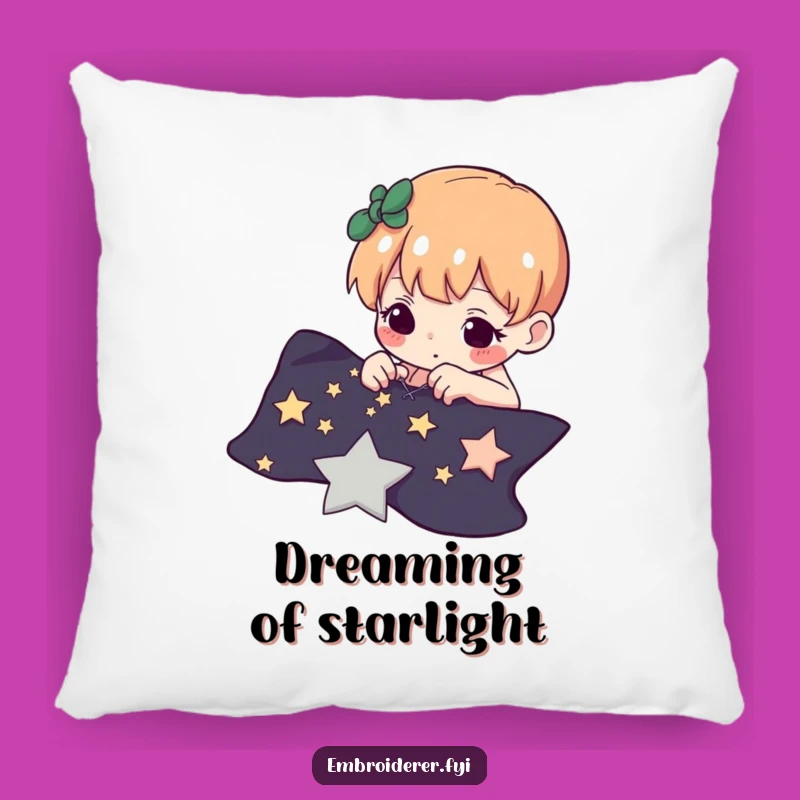 Funny Star Stitcher Pillow: Cozy Comfort with Celestial Crafting