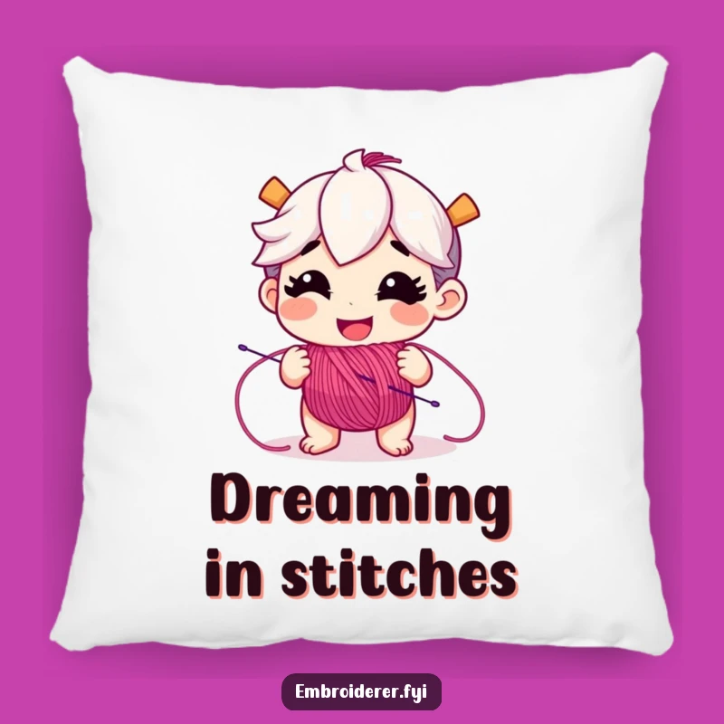 Funny Unspooling Floss Pillow: Cozy Up with Hilarious Crafty Comfort!