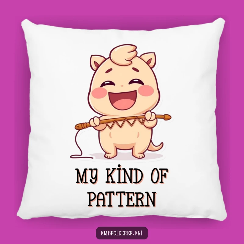 Funny Zig-Zag Stitch Pillow - Comfy Comfort with Comical Flair Gift