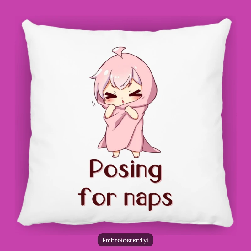 Funny Dramatic Pose Pillow: Cozy Fabric Character Cushion for Comfort