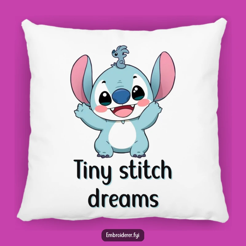 Funny Tiny Stitch Pillow: Cozy Crafter Cushion for Sewing Nooks