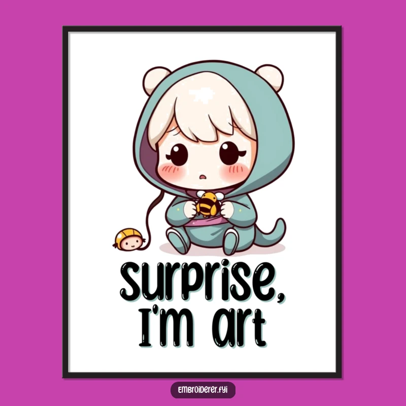 Funny Bee Surprise Digital Art - Instant Humorous Decor!