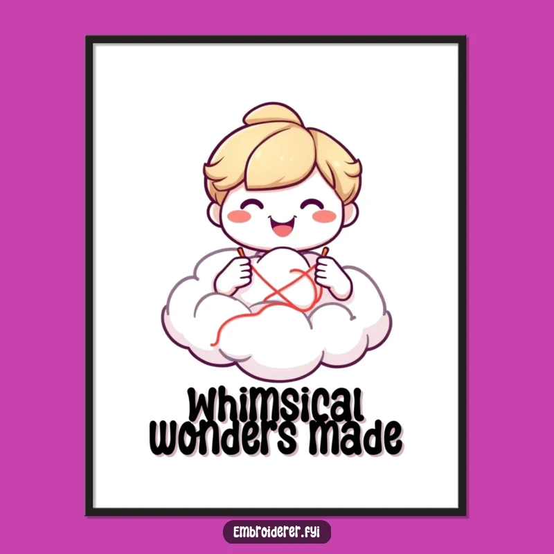 Funny Cloud Maker Digital Art: Whimsical Creation, Hilarious Decor Gift