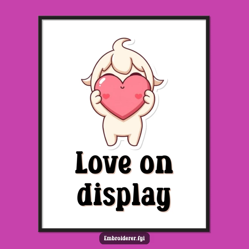 Funny Heart Stitch Digital Art - Instant Joyful Decor for Your Walls!