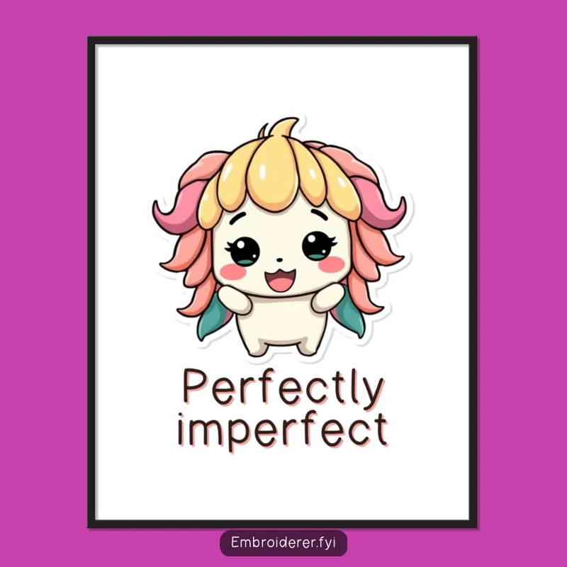 Funny Lopsided Creation Digital Art: Proud Crafter Print for Decor