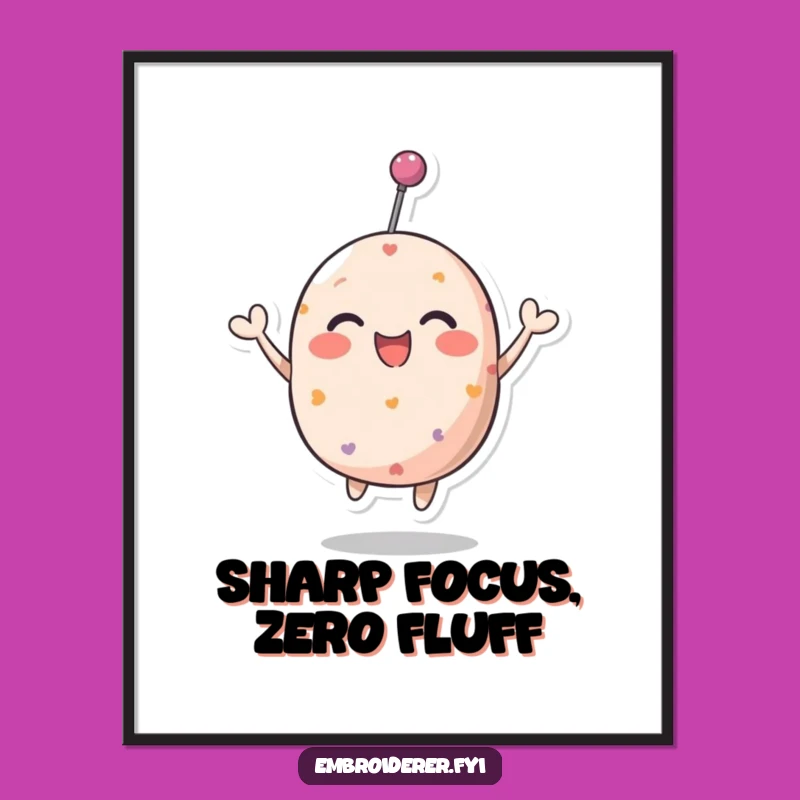 Funny Pincushion Bounce Digital Art: Instant Joyful Decor for Your Space!