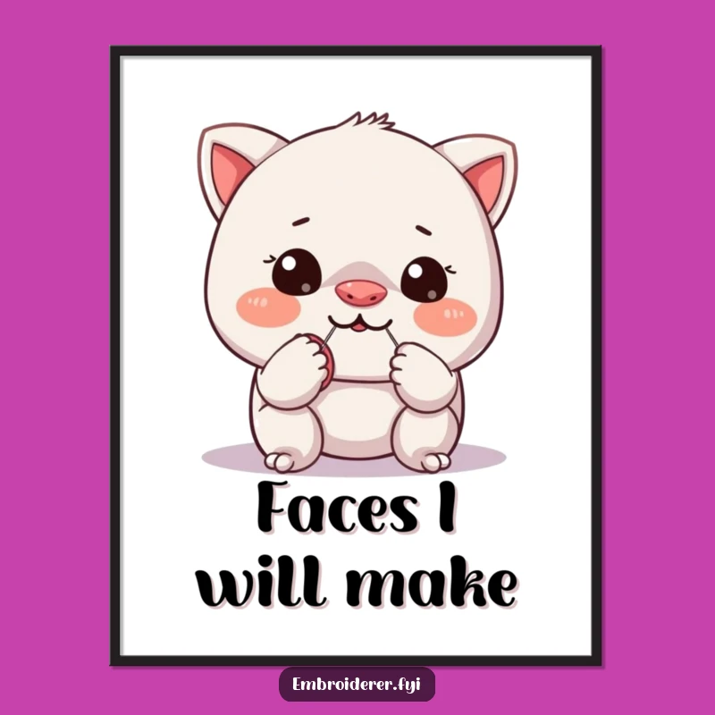 Funny Sewing Digital Art: Instant Download of Crafting Comedy