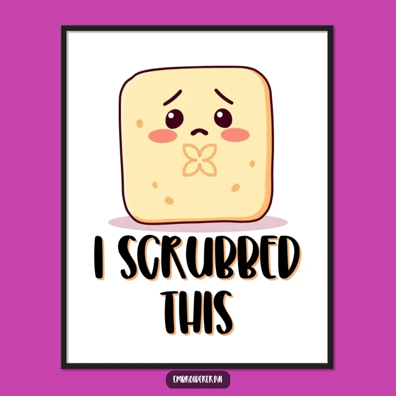 Funny Confused Soap Digital Print: Hilarious Art of Accidental Creation