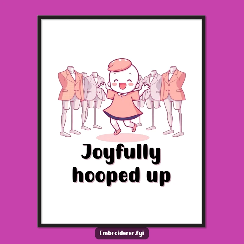 Funny Digital Art: Hoop Dance Celebration, Hilarious Printable Decor
