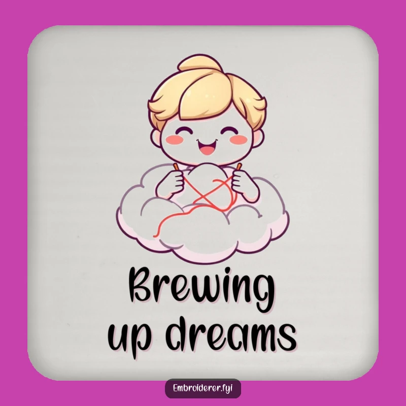 Funny Cloud Maker Coasters: Whimsical Protection, Hilarious Dreamer Gift Set