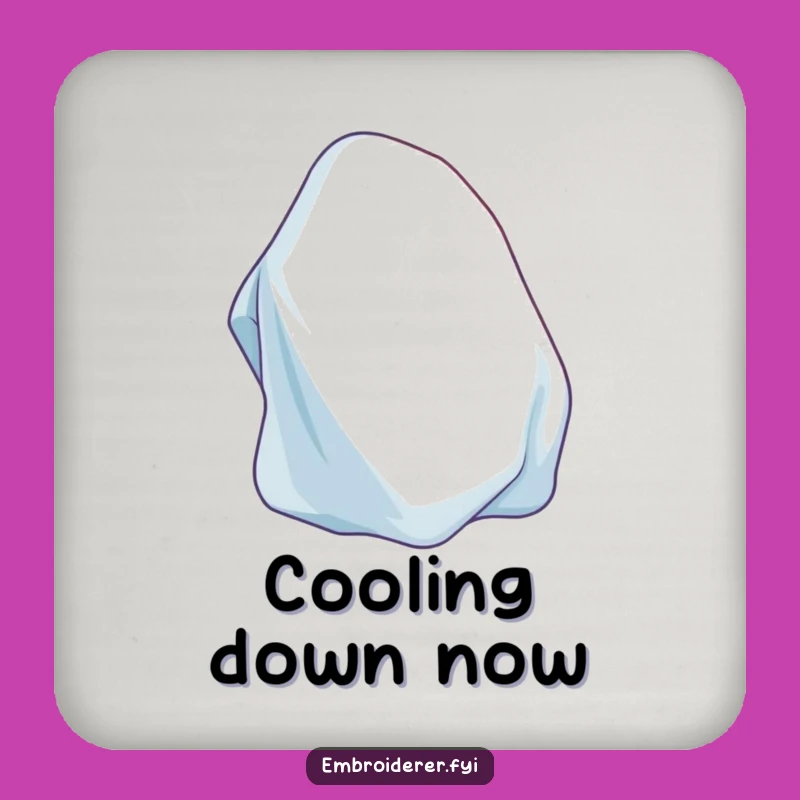 Contented Iron Drink Coaster: Protect Surfaces with Household Humor