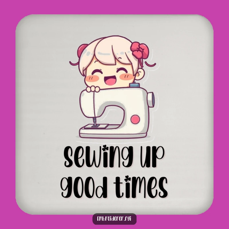 Funny Drink Coaster: Happy Sewer's Spot, Great Funny Gift Set