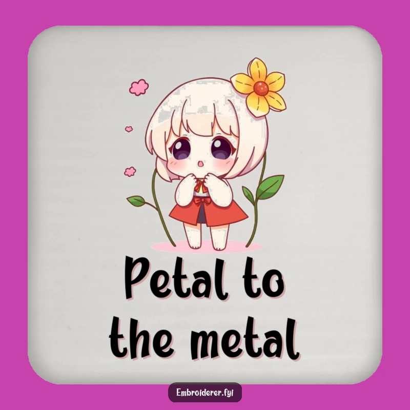 Funny Surprise Flower Coaster Set: Protect Surfaces with Magical Embroidery