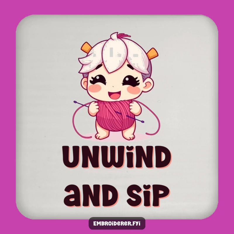 Funny Unspooling Floss Coaster Set: Protect Surfaces Hilariously!