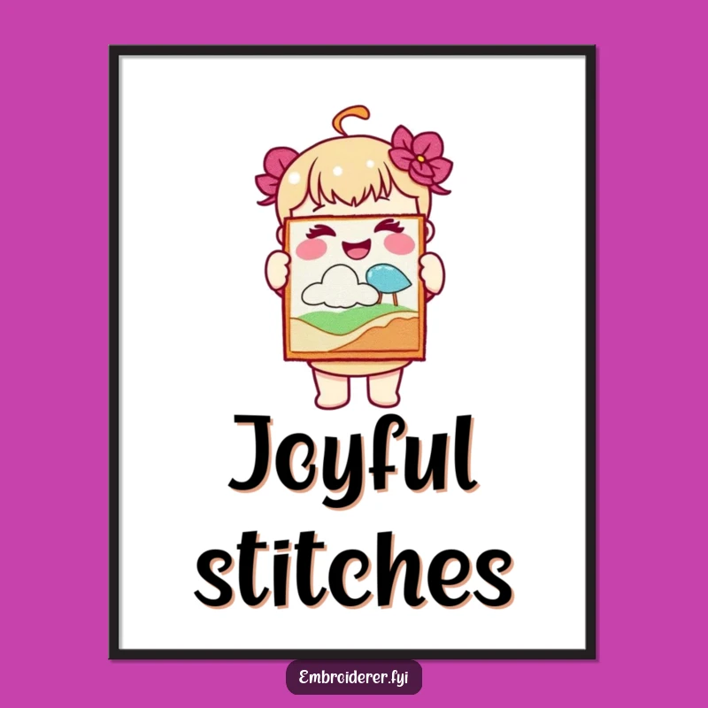 Funny Joyful Artist Poster: Display Crafty Accomplishments Hilariously!