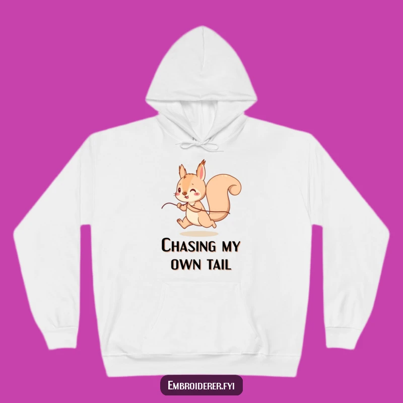 Funny Squirrel Thread Hoodie: Cozy & Hilarious Comfort for Playful Days