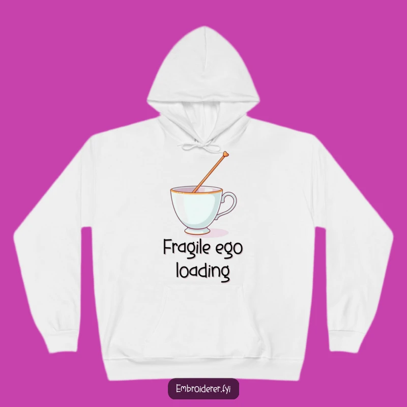 Funny Teacup Balancing Hoodie: Stay Cozy with This Hilarious and Quirky Design