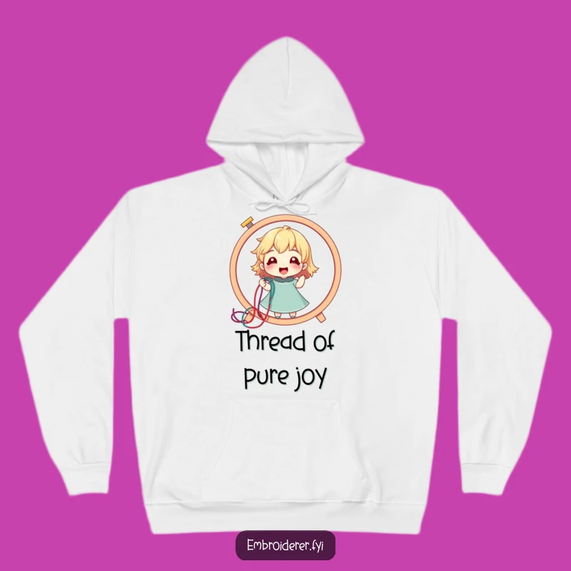 Funny Stitcher Hoodie: Joyful Thread Puller, Cozy & Hilarious Crafter Gift