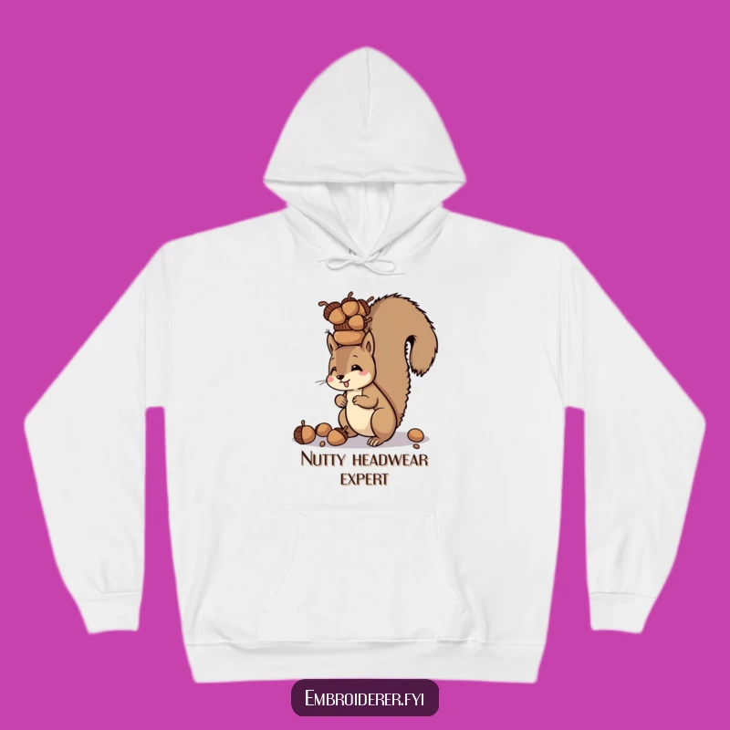 Cozy Funny Squirrel Acorn Tower Hoodie: Your Warmest Companion for Nutty Adventures