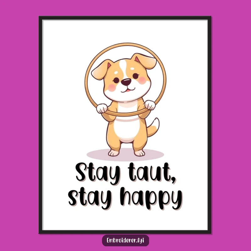 Free Printable Wall Art: Dog Crafts Fabric, Humorous Downloadable Decor