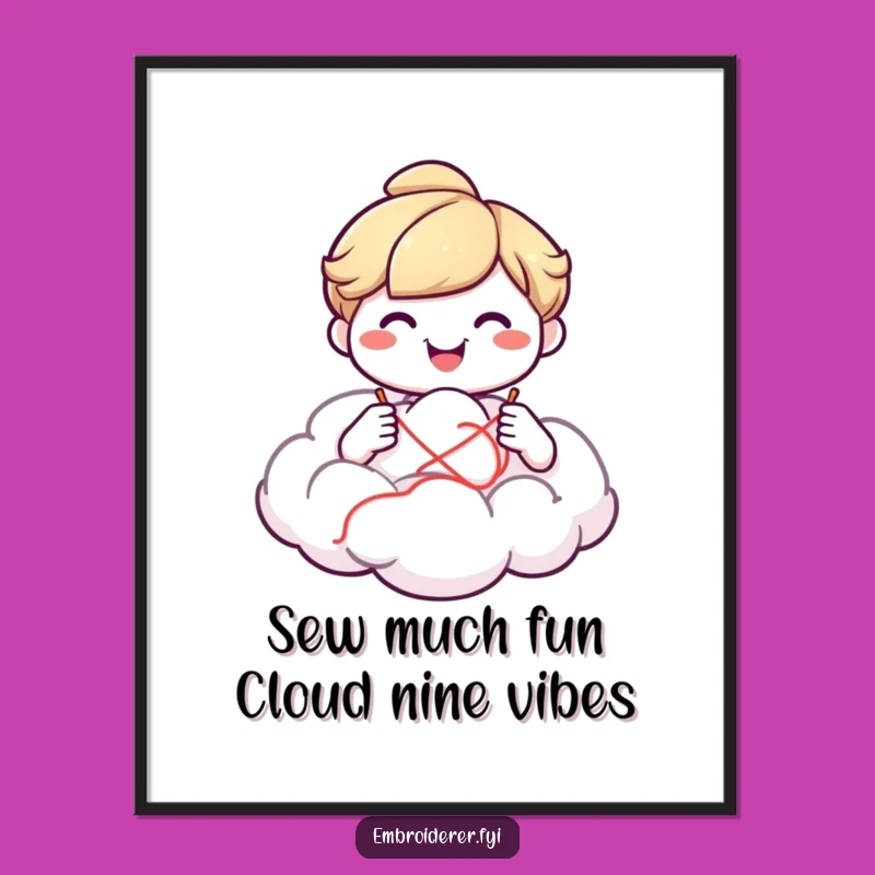 Free Printable Wall Art: Whimsical Cloud Creation, Dreamy Downloadable Art for Enchanting Decor