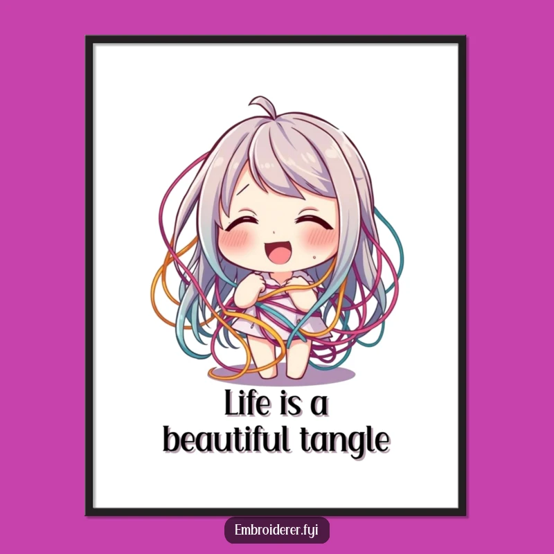 Funny Downloadable Wall Art: Giggling Threads - Free Printable Decor!