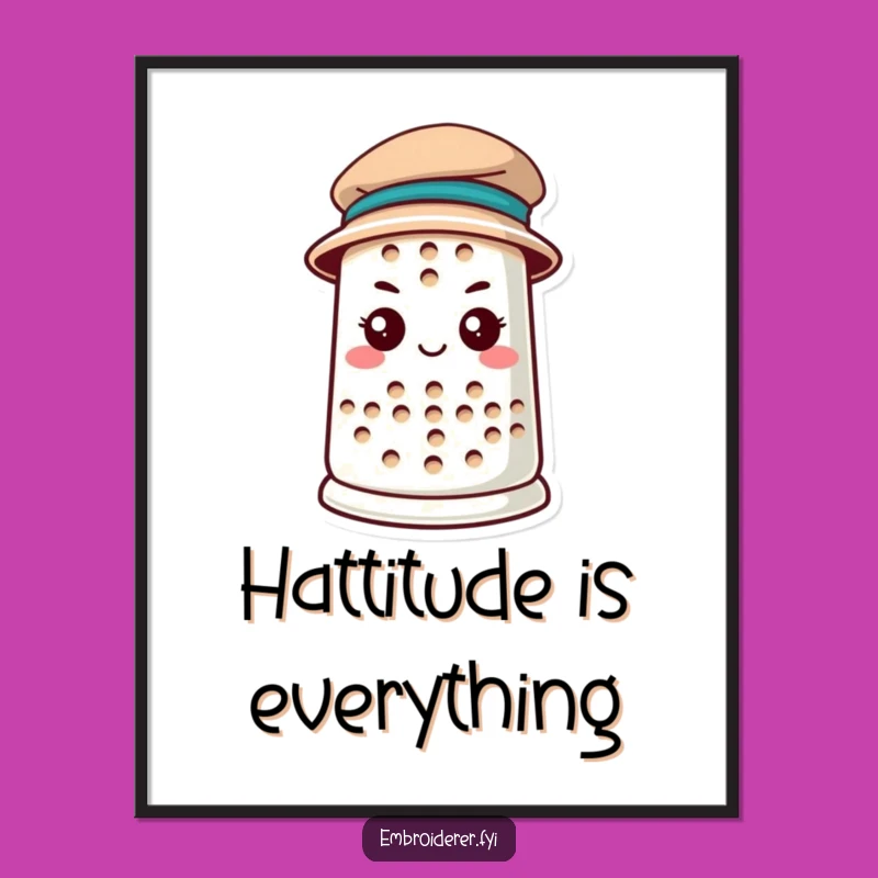 Stylish Free Printable Thimble Wall Art - Tiny Hat Decor