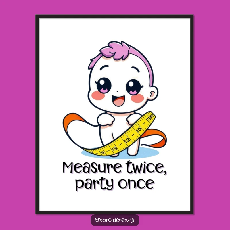 Funny Free Printable Wall Art: Happy Measurer, Crafty Decor, Downloadable Art