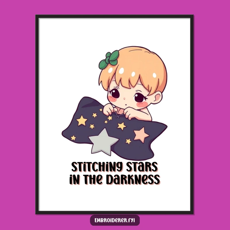 Funny Free Printable Wall Art: Stitching the Cosmos - Downloadable Art!