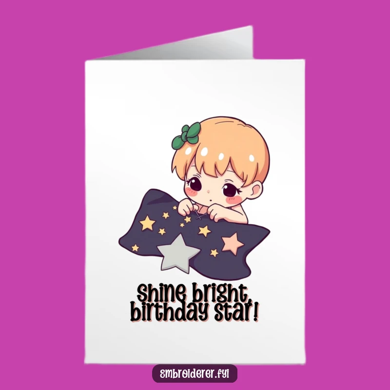 Free Printable Birthday Card: Starlight Wishes - Downloadable Gift!