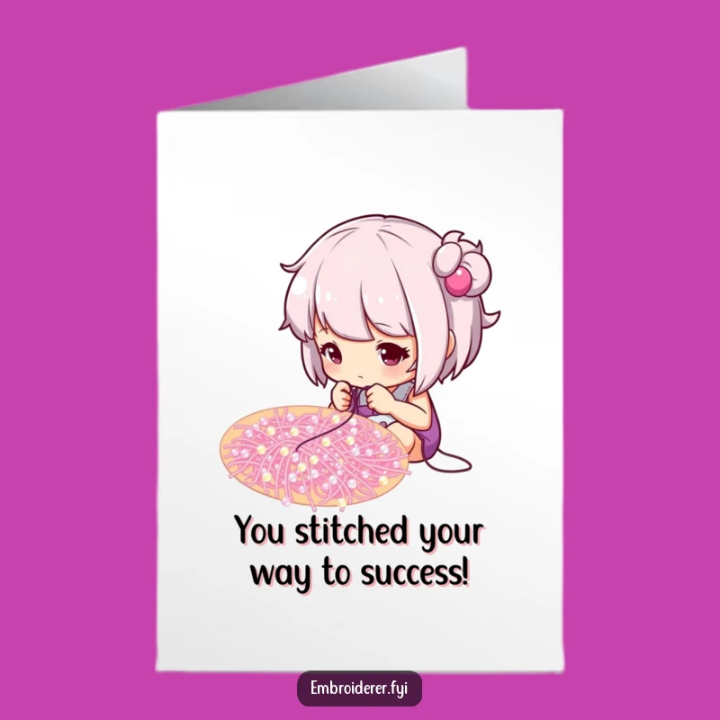 Free Printable Congrats Card: Perfect Stitches for Your Amazing Accomplishment!