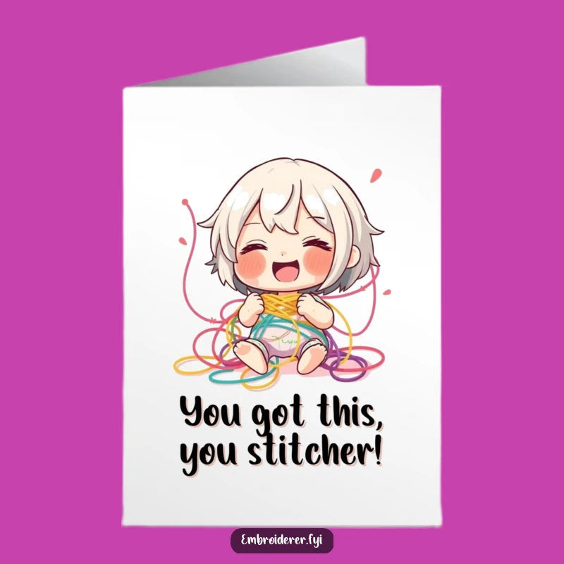 Free Printable Congrats Card: Giggles & Thread Chaos!