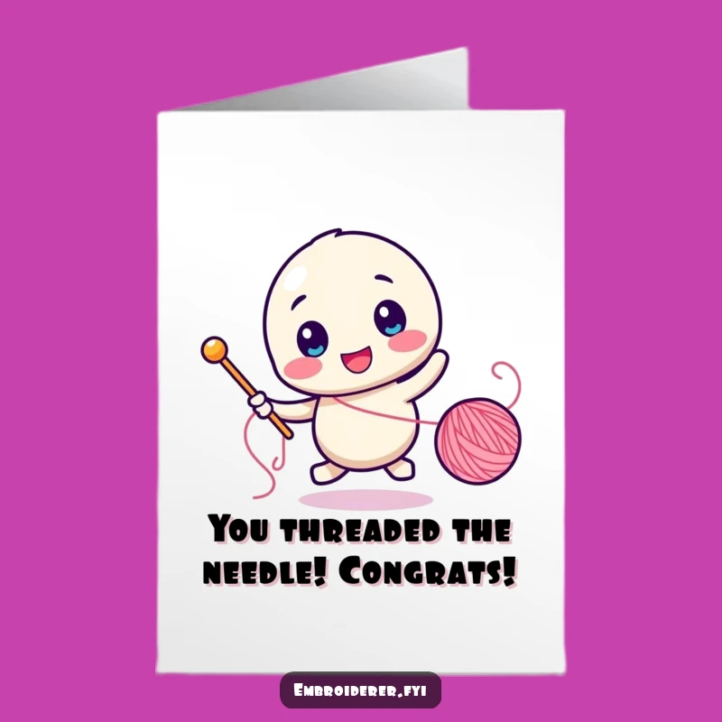 Free Printable Congrats Card: Sewing Chaos Celebration - Downloadable Fun Gift