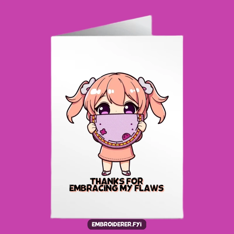 Free Printable Thank You Card: Flawed Patch Pride - Heartfelt Funny Gift!