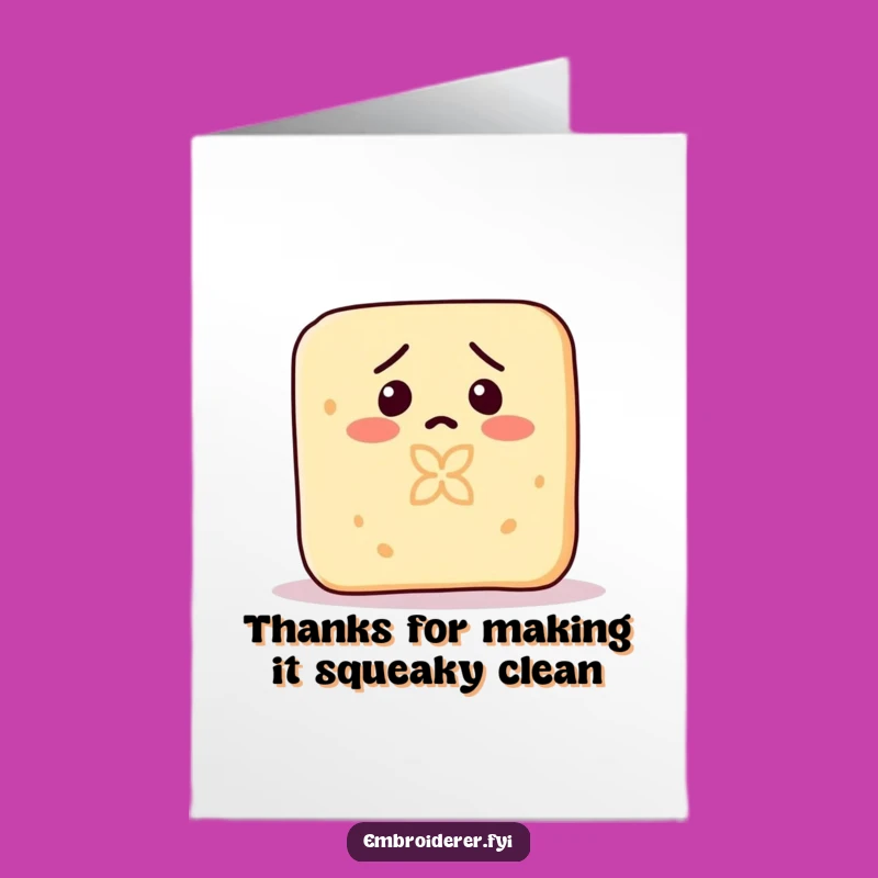 Free Printable Thank You Card: Soap Carving Humor Downloadable Gift