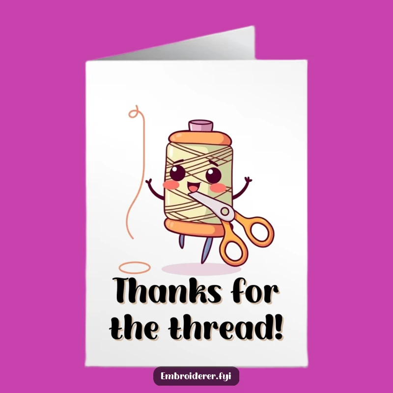 Witty Free Printable Thank You Card - Spool & Scissors Dance