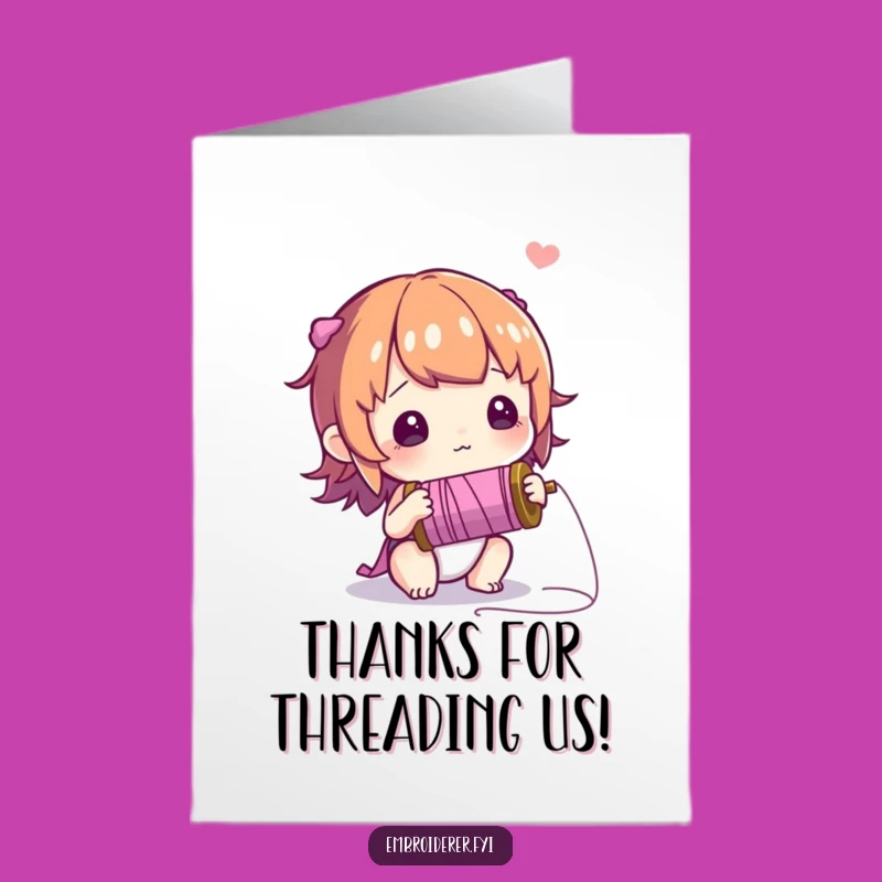 Free Printable Thank You Card: Curious Thread, Wonder, Handy Print at Home