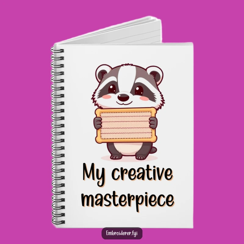 Funny Badger Stitch Notebook: Jot Down Ideas with Hilarious Crafty Flair