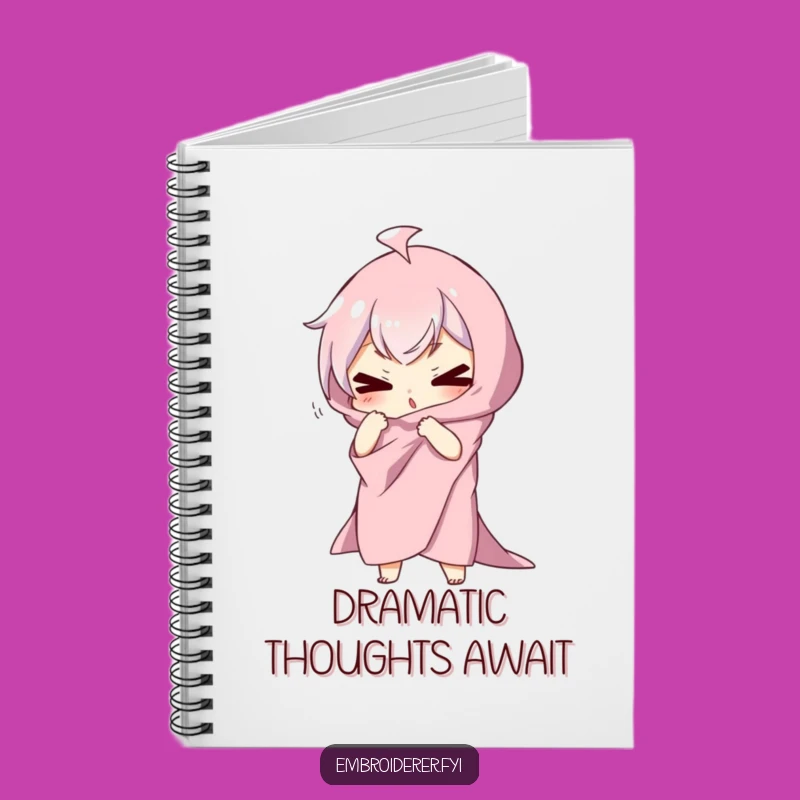 Funny Dramatic Pose Notebook: Silly Fabric Character Journal for Ideas