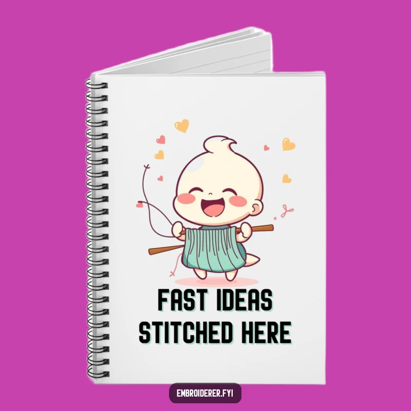 Funny Sewing Notebook: Cheerful Laughing Stitcher's Journal for Fast Ideas