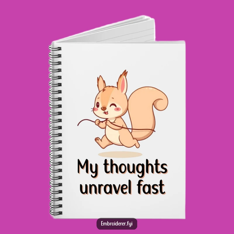 Funny Squirrel Thread Notebook: Jot Down Ideas with Playful Flair