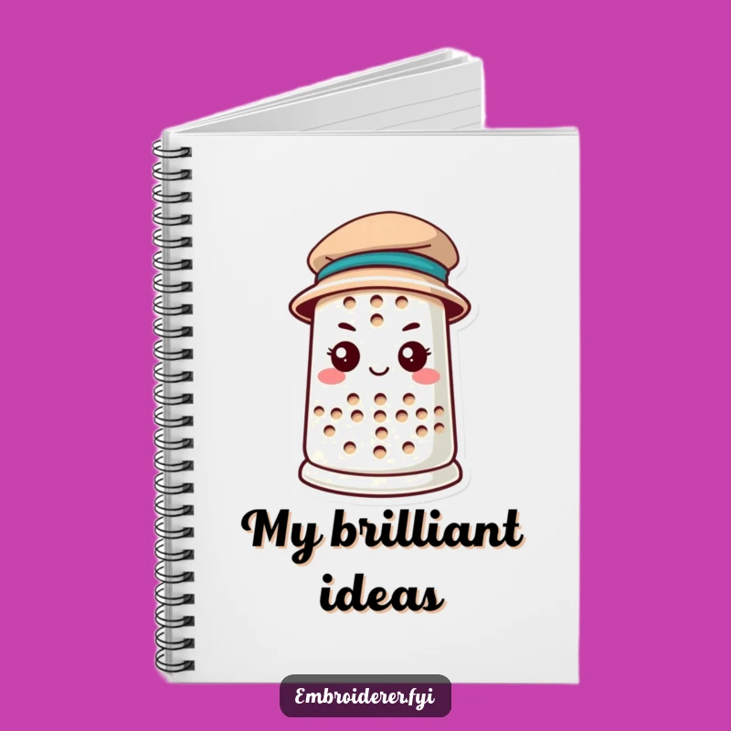 Funny Thimble Notebook: Jot Down Goals with Determined Humor - Gift